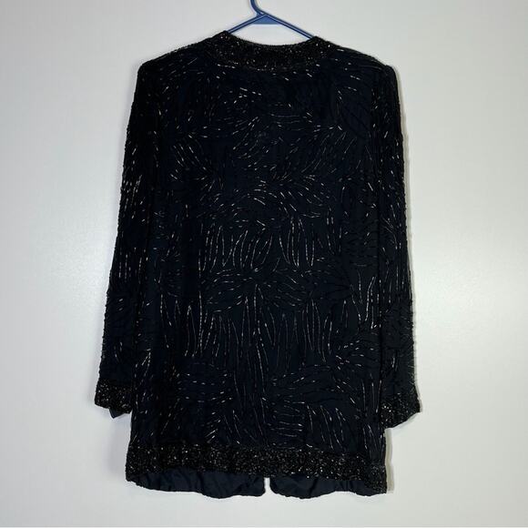 Vintage Brilliante by J.A. Silk Beaded Jacket Deadstock Size Medium - Picture 6 of 7